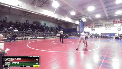 165 lbs Cons. Round 4 - Justin Campos, Valencia vs Matthew Flores, Bell Gardens