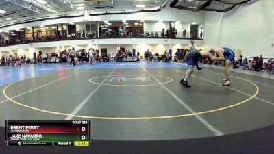 197 Freshman/Soph Round 4 - Jake Navarro, Henry Ford College vs Brent Perry, Alfred State