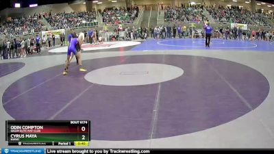 110 lbs Quarterfinal - Cyrus Maya, NWWC vs Odin Compton, Salem Elite Mat Club