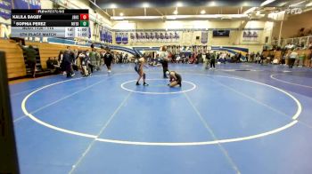 115 lbs 5th Place Match - Sophia Perez, Mt Eden vs Kalila Bagby, Jesse Bethel High School