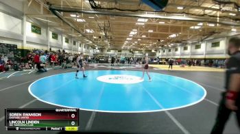 120 lbs Quarterfinal - Soren Swanson, Eastside United vs Lincoln Linden, WC Takedown Club