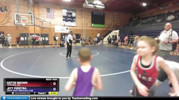 45 lbs Round 2 - Hattie Brown, Team Real Life vs Jett Pereyra, Idaho Grizz Wrestling Club