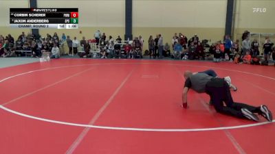 85 lbs Champ. Round 2 - Corbin Scherer, Pursuit Wrestling Minnesota vs Jaxon Anderberg, St. Peter Saints