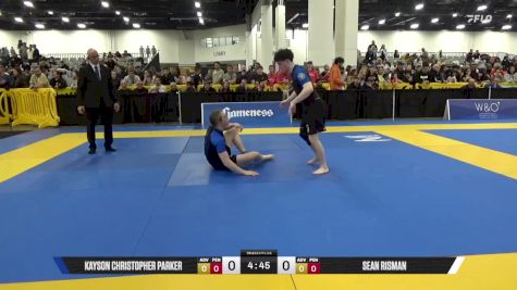 SEAN RISMAN vs KAYSON CHRISTOPHER PARKER 2025 World IBJJF Jiu-Jitsu No-Gi Championship