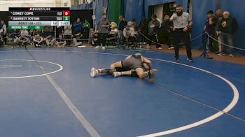 133 lbs Quarterfinal - Corey Cope, Elizabethtown vs Garrett Totten, Tcnj