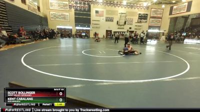 113 lbs Champ. Round 1 - Kent Cabalang, Goldendale vs Scott Bollinger, West Valley (Spokane)