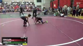 85 lbs Semifinal - Aaron Jiles, Alpha Elite vs Noah Clark, Panther Wrestling Club