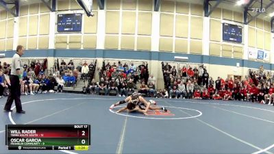 120 lbs Semis & Wb (16 Team) - Will Rader, Terre Haute South vs Oscar Garcia, Franklin Community