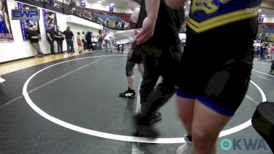 110 lbs Semifinal - Kanyon Fryar, Choctaw Ironman Youth Wrestling vs Ephraim Smith, Comanche Takedown Club