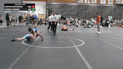 52 lbs Semifinal - Sawyer Richardson, Capital City Wrestling Club vs Dominic Ramirez, Wolverine Wrestling Club