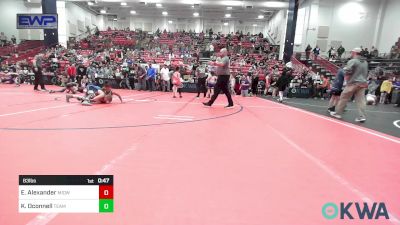 83 lbs Round Of 16 - Elijah Alexander, Midwest City Bombers Youth Wrestling Club vs Kellen Oconnell, Team Guthrie Wrestling