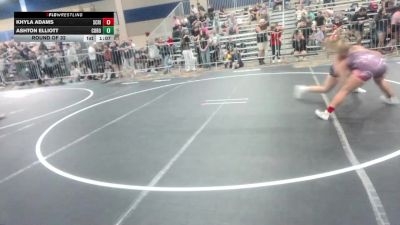 136 lbs Round Of 32 - Khyla Adams, Scripps Ranch HS vs Ashton Elliott, Coronado