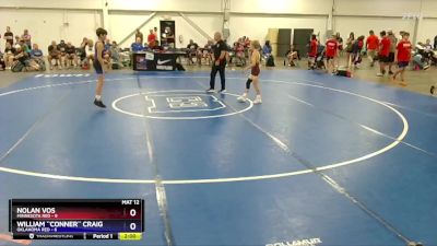 71 lbs 2nd Wrestleback (16 Team) - Nolan Vos, Minnesota Red vs William ``Conner`` Craig, Oklahoma Red