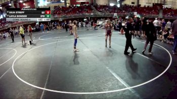 82 lbs Cons. Round 5 - Layla Bowder, St Paul Youth Wrestling vs Julia Streff, CWO