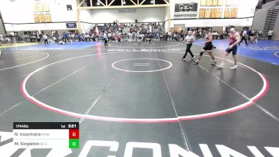 174A lbs Rr Rnd 2 - Nick Incontrera, Penn vs Matty Singleton, NC State