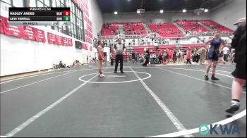 98 lbs Final - Taytum Welchel, Harrah Little League Wrestling vs Angelica Ponce, South Central Punisher Wrestling Club