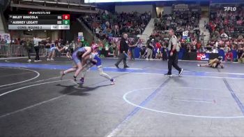 100 lbs Cons. Round 2 - Miley Dinicola, Halstead vs Aubrey Legatt, De Soto Kids