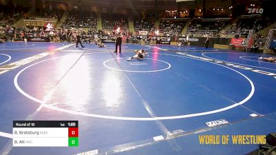 85 lbs Round Of 16 - Bode Bratsburg, Nebraska Boyz vs Benton Alt, Orchard WC