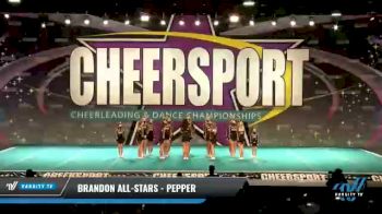 Brandon All-Stars - Pepper [2021 L1 Junior - Small - B Day 1] 2021 CHEERSPORT National Cheerleading Championship