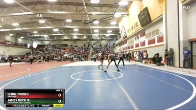 138 lbs Champ. Round 2 - Efrin Torres, Highland vs James Buck III, Sahuarita High School