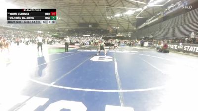 Girls 3A 120 lbs Champ. Round 1 - Cassidy Halgren, Mount Vernon (Girls) vs Nomi Schultz, Sammamish (Girls)