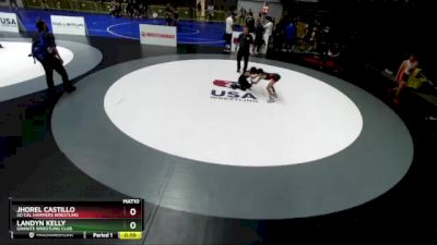 70 lbs Cons. Round 5 - Jhorel Castillo, So Cal Hammers Wrestling vs Landyn Kelly, Granite Wrestling Club