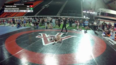 56 lbs Champ. Round 2 - Waylon Reid, Idaho vs Braxen Stratton, Utah
