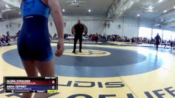 136 lbs Round 2 - Alora Strauser, MVKWA Patriot Wrestling Club vs Kiera Depinet, The Barn Athletic Club LLC