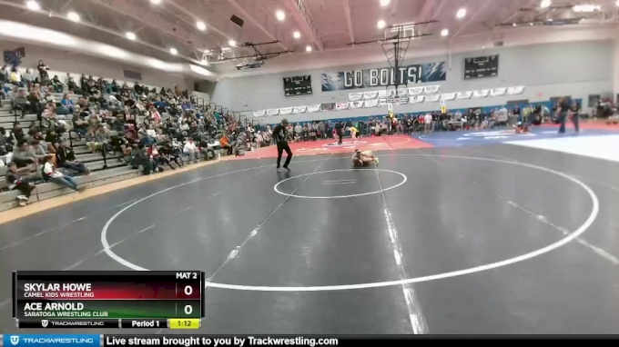 105 lbs Semifinal - Ace Arnold, Saratoga Wrestling Club vs Skylar Howe ...