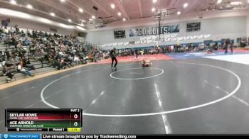 105 lbs Semifinal - Ace Arnold, Saratoga Wrestling Club vs Skylar Howe, Camel Kids Wrestling