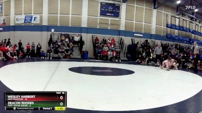 120 lbs Semis & Wb (16 Team) - Wesley Harbert, New Palestine vs Deacon Rhodes, Fort Wayne Snider