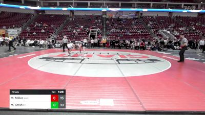 152 lbs Final - Melvin Miller, Bishop McCort vs Max Stein, Faith Christian Acad.