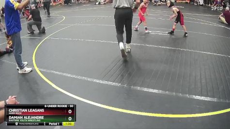 50 lbs Semifinal - Christian Leagans, Hard Rock vs Damian Alejandre, Eastside Youth Wrestling