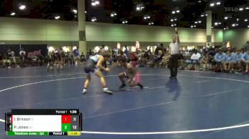 126 lbs Round 4 (6 Team) - Isaac Brinson, Coastline Tidal Wave vs Patrick Jones, Wellington - Comm 1