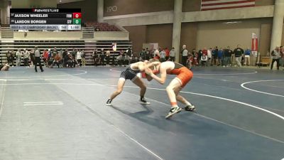127 Championship Bracket Champ. Round 1 - Jaxson Wheeler, Farmington vs Landon Borgen, St. Francis