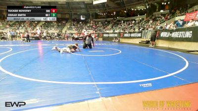 85 lbs Round Of 32 - Tucker Novotny, Cowboy Wrestling Club vs Oskar Smith, MN Elite