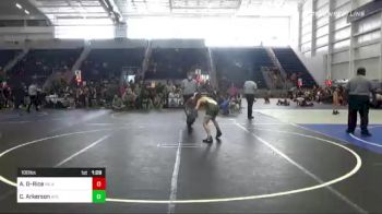 100 lbs Quarterfinal - Azuan Gonzales-Rice, Inland Elite vs Casey Arkerson, Atc