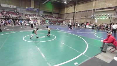 62 lbs Round Of 16 - Nolan Penarotti, Ponderosa WC vs Justin Huntsinger, Woodland Park Jr WC