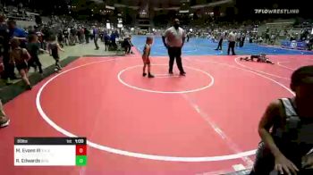 66 lbs 7th Place - Michael Evans III, Tulsa Blue T Panthers vs Raelynn Edwards, Scissortail Wrestling Club