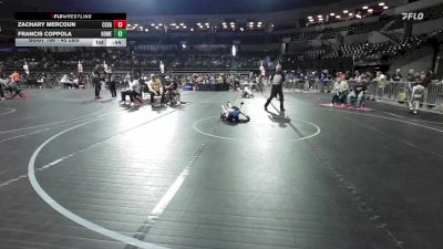 45 lbs Quarterfinal - Zachary Mercoun, Cedar Grove vs Francis Coppola, Howell