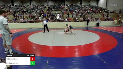 100 lbs Round Of 16 - Toliver Dorsett, Slate Wrestling Academy vs Easton Quinn, Dendy Trained Wrestling