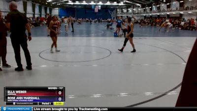 117 lbs Semifinal - Rose Ann Marshall, Wisconsin Stevens Point vs Ella Weber, Simpson