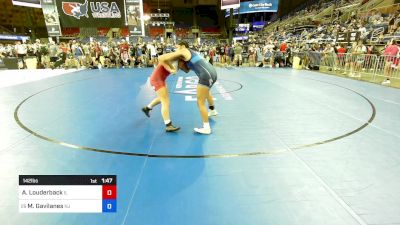 142 lbs Cons 16 #1 - Amber Louderback, IL vs Michelle Gavilanes, NJ