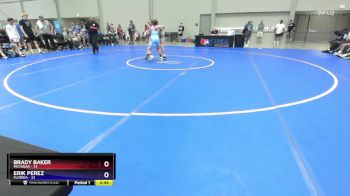 120 lbs Quarters & 1st Wb (16 Team) - Brady Baker, Michigan vs Erik Perez, Florida