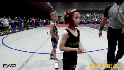 60 lbs Round Of 16 - Bridger Busselberg, Shootbox vs Lawson Delozier, Ada Youth Wrestling