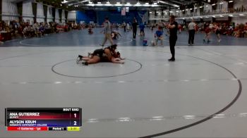 207 lbs 3rd Place Match - Alyson Krum, Hawkeye Community College vs Ana Gutierrez, Quincy