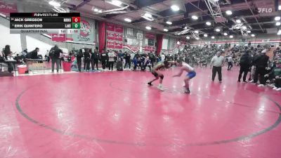 132 lbs Quarterfinal - Erik Quintero, Lakeside vs Jack Gregson, San Marino