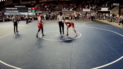 D 2 144 lbs Quarterfinal - Dylan Stubbs, Archbishop Rummel vs Noah Macha, Teurlings Catholic