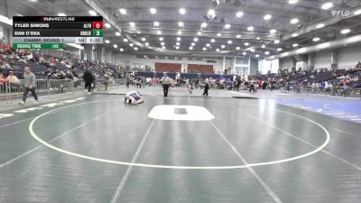 141 lbs Champ. Round 1 - Tyler Simons, Alfred State vs Dan O`Dea, Brockport