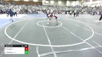 109 lbs Round Of 16 - Brayan Rangel, 208 Spartans vs Jaxon Gladieux, Yuba Sutter Combat